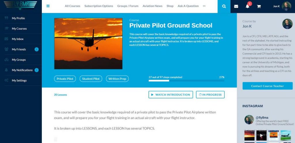 free private pilot online ground school