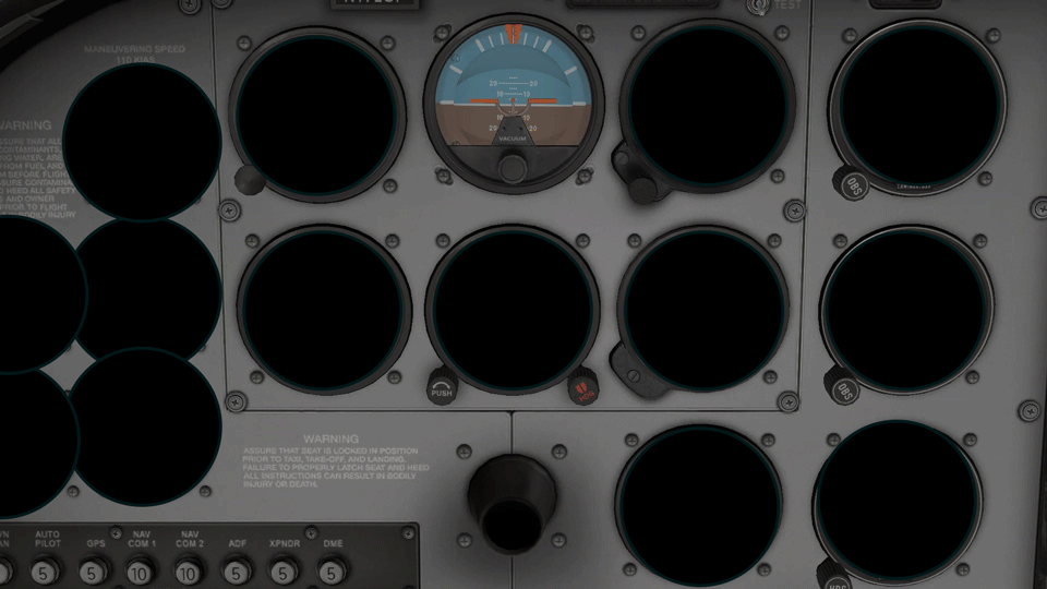 instrument scan in level flight