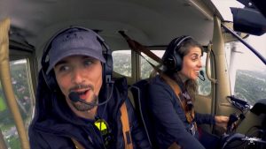 steph & jon, cockpit, flying alaska